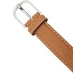 la garconne totême slim trouser belt — brown