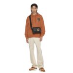 MCM SMALL X BAPE AREN CROSSBODY IN VISETOS BLACK
