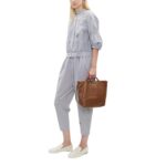 LA GARCONNE MINA PERHONEN KOSTEA TOTE — BROWN