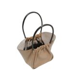 PROENZA XL RUCHED TOTE LIGHT TAUPE