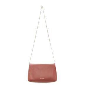 LA GARCONNE DRIES VAN NOTEN ENVELOPE LEATHER BAG RUST