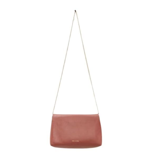 LA GARCONNE DRIES VAN NOTEN ENVELOPE LEATHER BAG RUST