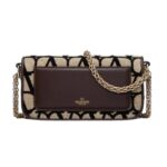 SMALL VALENTINO GARAVANI LOCÒ TOILE ICONOGRAPHE SHOULDER BAG