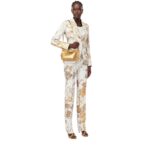 ALEXANDER MCQUEEN WOMENS THE MINI PEAK BAG IN GOLD