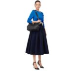 ALEXANDER MCQUEEN WOMENS THE PEAK BAG IN BLACK