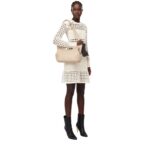 ALEXANDER MCQUEEN WOMENS THE PEAK BAG IN CAMEL