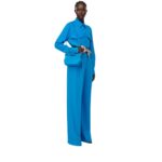 ALEXANDER MCQUEEN WOMENS THE PEAK BAG MINI IN LAPIS BLUE