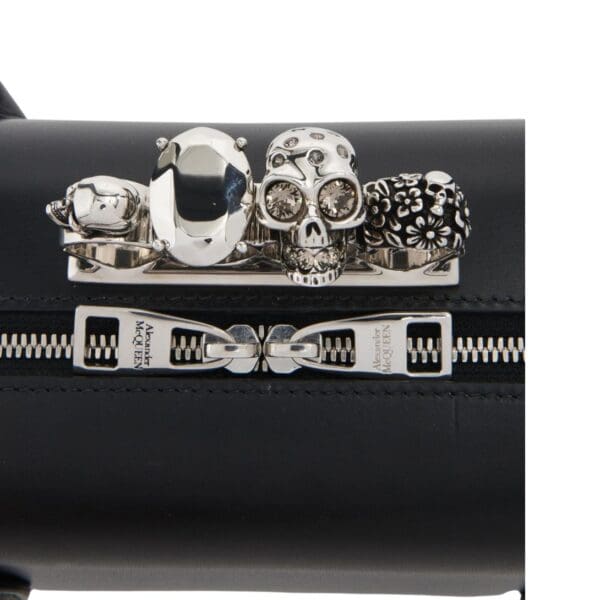 ALEXANDER MCQUEEN WOMENS THE REVERSE CLUTCH IN BLACK