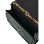 ALEXANDER MCQUEEN WOMENS TOP HANDLE SKULL BAG IN EMERALD