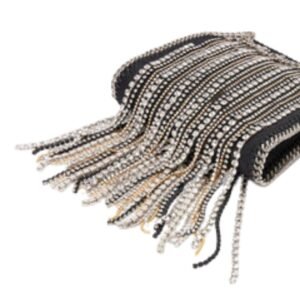 STELLA MCCARTNEY FRAYME STUDDED GRAINY ALTER MAT BUCKET BAG