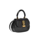 VERSACE CROC-EFFECT GRECA GODDESS MINI BAG