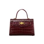 VERSACE CROC-EFFECT MEDUSA '95 HANDBAG