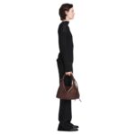 PROENZA MEDIUM DRAWSTRING SHOULDER BAG MOCHA