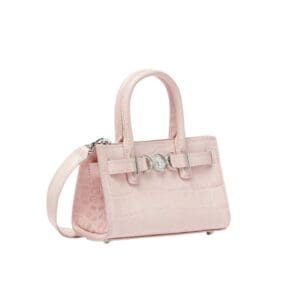 VERSACE CROC-EFFECT MEDUSA ’95 MINI TOTE BAG