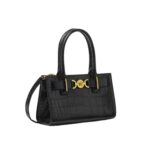 VERSACE CROC-EFFECT MEDUSA '95 SMALL TOTE