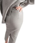 PRADA NAPPA LEATHER SKIRT