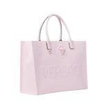 VERSACE LA MEDUSA CANVAS LARGE TOTE BAG