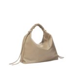 PROENZA LARGE DRAWSTRING SHOULDER BAG MUSHROOM