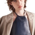 PRADA NAPPA LEATHER TOP