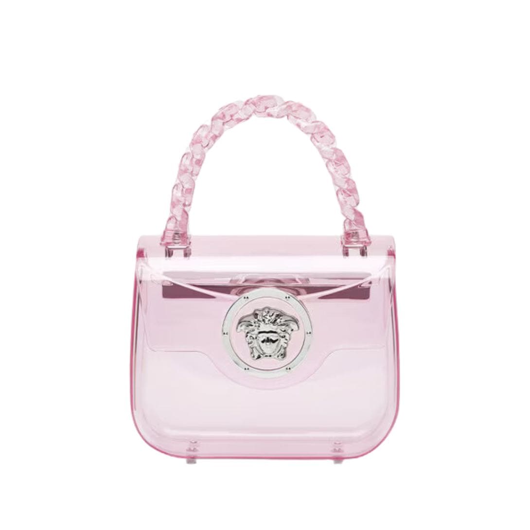 VERSACE LA MEDUSA TRANSPARENT MINI BAG