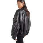 PRADA OVERSIZED NAPPAN LEATHER BOMBER JACKET