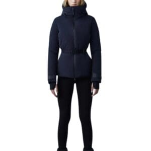 MACKAGE KRYSTAL AGILE-360 BELTED DOWN SKI JACKET WITH HOOD
