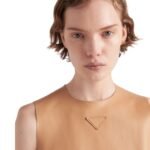 PRADA STRETCH NAPPA LEATHER TOP