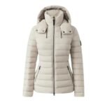 MACKAGE MICHI AGILE-360 STRETCH LIGHT DOWN JACKET WITH HOOD