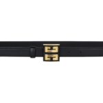 GIVENCHY 4G BELT IN LEATHER BLACK