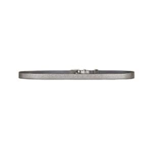 GIVENCHY VOYOU BELT IN LAMINATED LEATHER SILVERY GREY