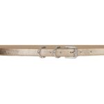 GIVENCHY VOYOU BELT IN LAMINATED LEATHER DUSTY GOLD