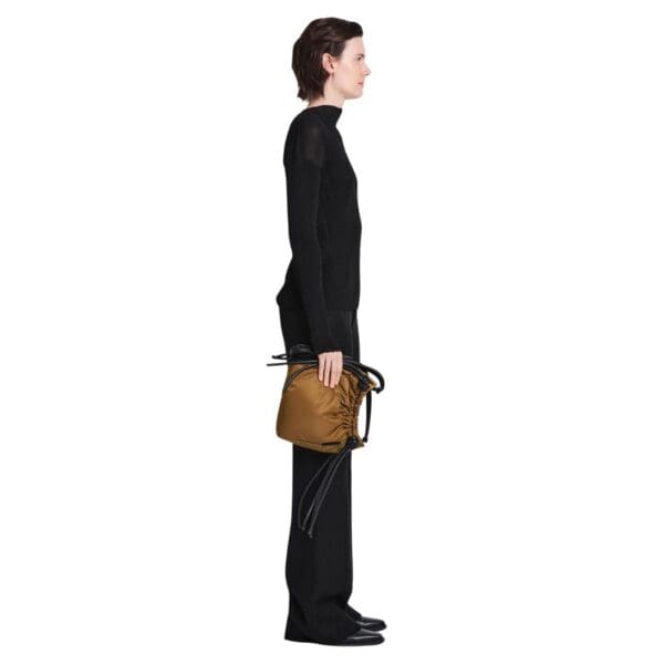 PROENZA DRAWSTRING POUCH IN NYLON FATIGUE