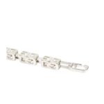 GIVENCHY G CUBE CHAIN STRAP IN METAL PALLADIUM