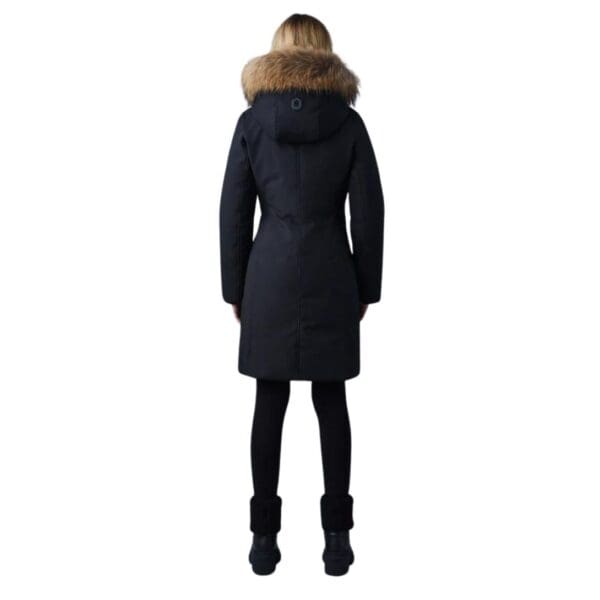 MACKAGE SHILOH 2-IN-1 FITTED DOWN COAT WITH REMOVABLE BIB AND NATURAL FUR