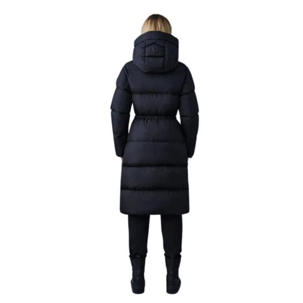 MACKAGE ISHANI FOIL SHIELD LONG DOWN COAT WITH HOOD