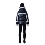 MACKAGE CYRAH ARCTIC TWILL DOWN JACKET WITH SHEARLING TRIM