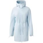 mackage autumn monochromatic leather coat with hood