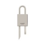 GIVENCHY SMALL 4G PADLOCK IN METAL WITH CRYSTALS SILVERY GREY