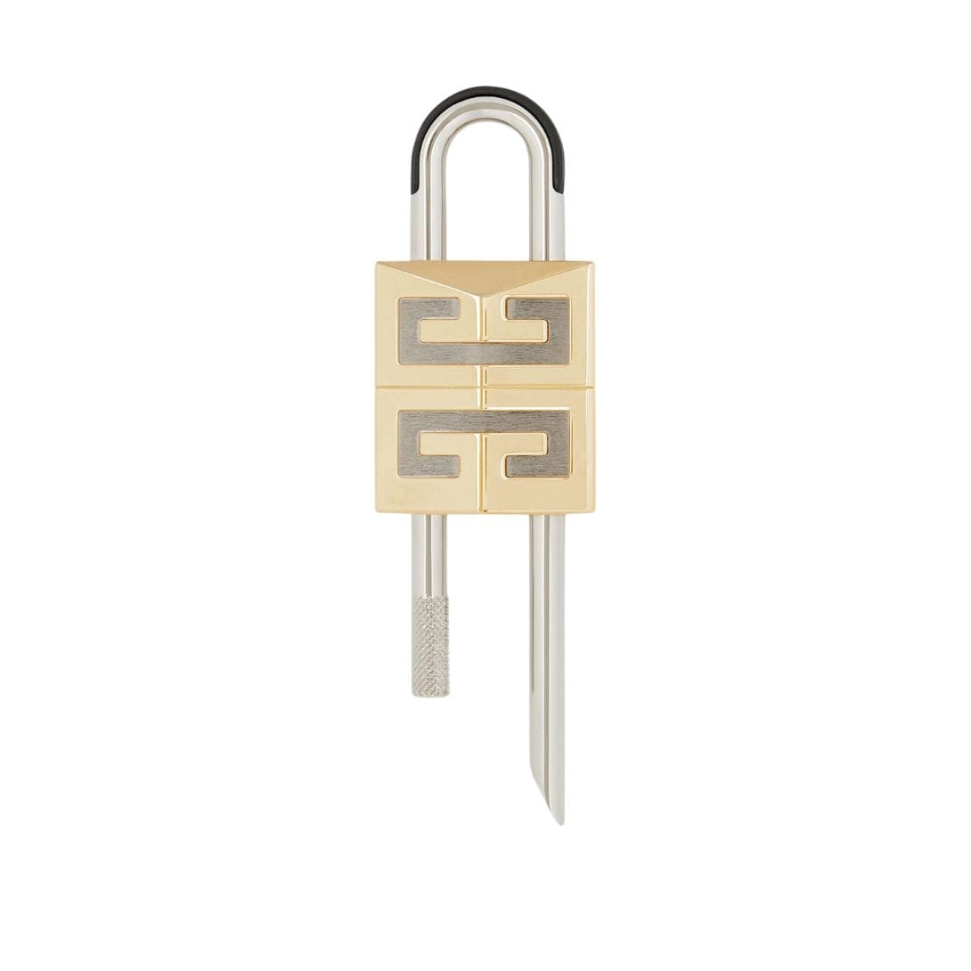 GIVENCHY SMALL 4G PADLOCK IN TWO TONE METAL GOLDEN/SILVERY