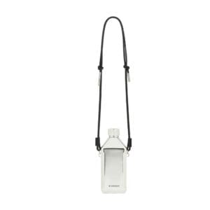 GIVENCHY 4G FLASK IN METAL WITH STRAP SILVERY