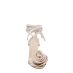 MAGDA BUTRYM CROCHET FLOWER SANDALS IN CREAM