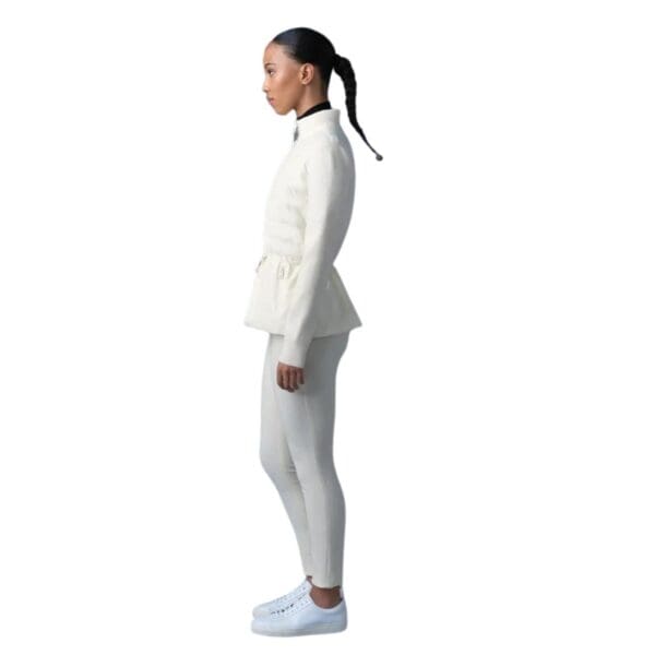 MACKAGE LAIKA HYBRID DOWN JACKET WITH PEPLUM