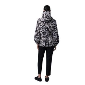 MACKAGE DELIA REVERSIBLE ABSTRACT GEOMETRIC JACKET WITH HOOD