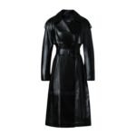 MACKAGE CARMELA LEATHER TRENCH WITH BELT