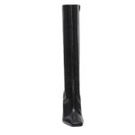 MAGDA BUTRYM SCALE-EMBOSSED KNEE HIGH BOOTS IN BLACK LEATHER