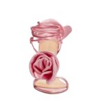 MAGDA BUTRYM WRAP AROUND DOUBLE FLOWER SANDALS IN PINK