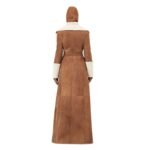 MAGDA BUTRYM LONG SHEARLING BELTED COAT IN BEIGE