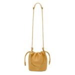 LOEWE FLAMENCO PURSE BUCKET BAG IN SOFT LAMBSKIN