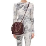 LOEWE FLAMENCO PURSE BUCKET BAG IN SOFT LAMBSKIN