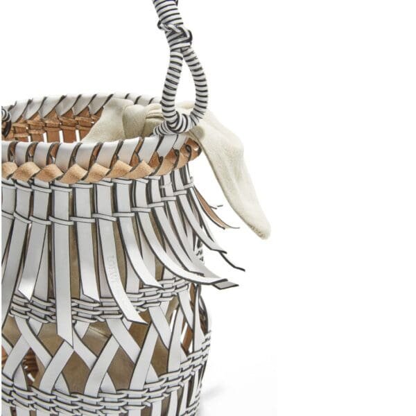 LOEWE FRINGES BUCKET BAG IN CALFSKIN